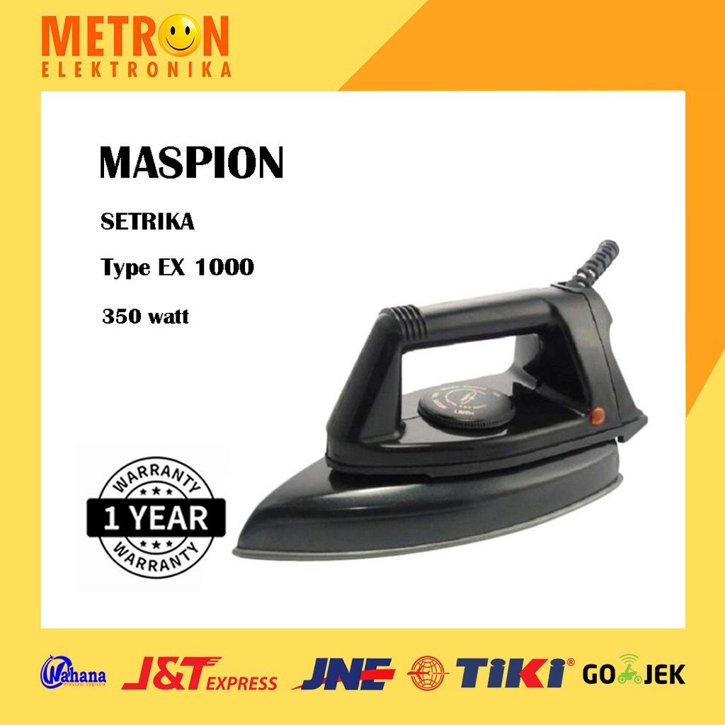 MASPION EX 1000 SETRIKA / GOSOKAN / AUTOMATIC IRON / EX1000