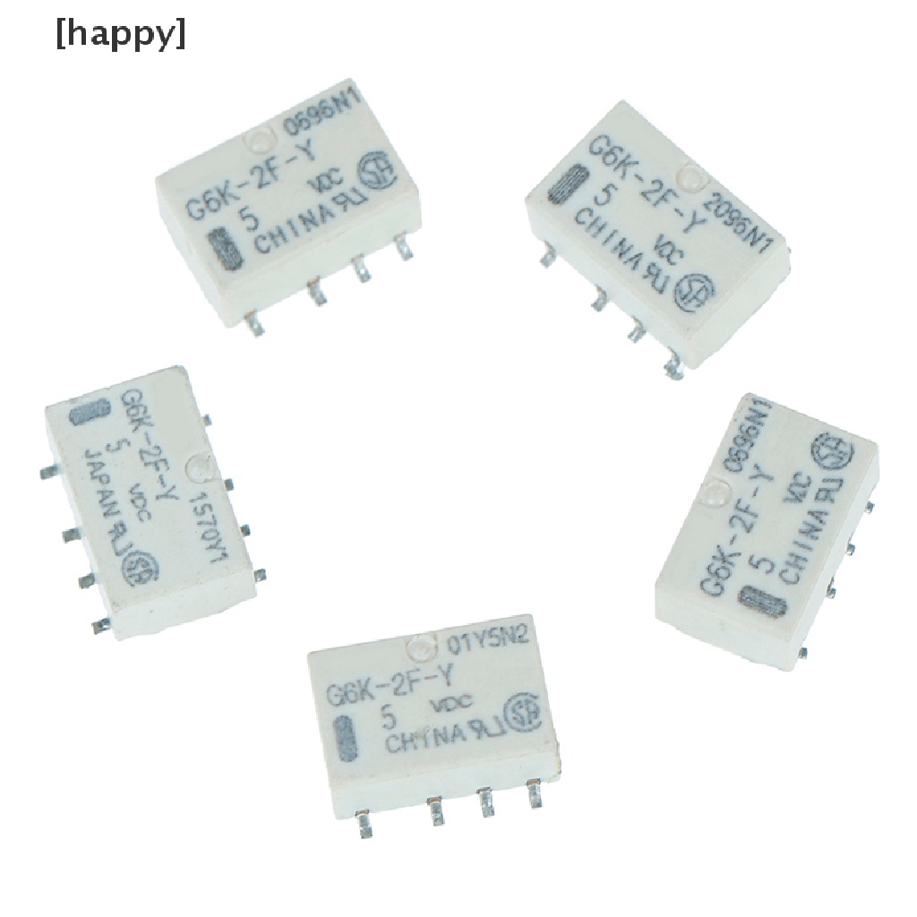 Ha 5pcs Relay Sinyal Dc 5v Smd G6K-2F-Y 8pin Untuk Omron Relay Id