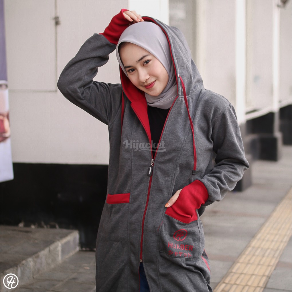 HIJACKET YUKATA Jaket Hijabers Muslimah Hoodie Muslim Jacket Wanita-2
