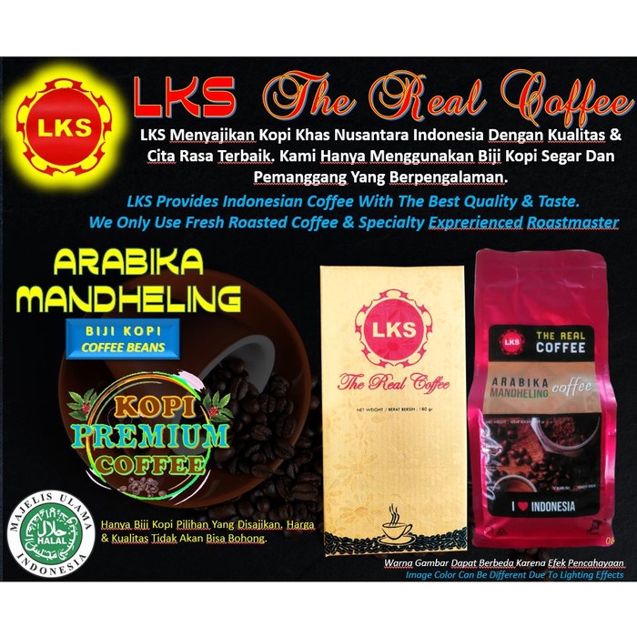 

Kopi-Biji- Premium Coffee - Biji - Kopi Mandheling + Luwak Arabika & Robusta -Biji-Kopi 750 Minuman-