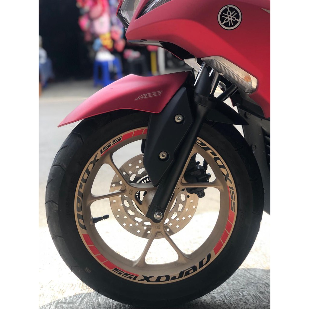 stiker velg sticker velk aerox gold