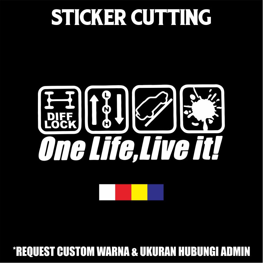 Sticker Cutting One Life,Live It!