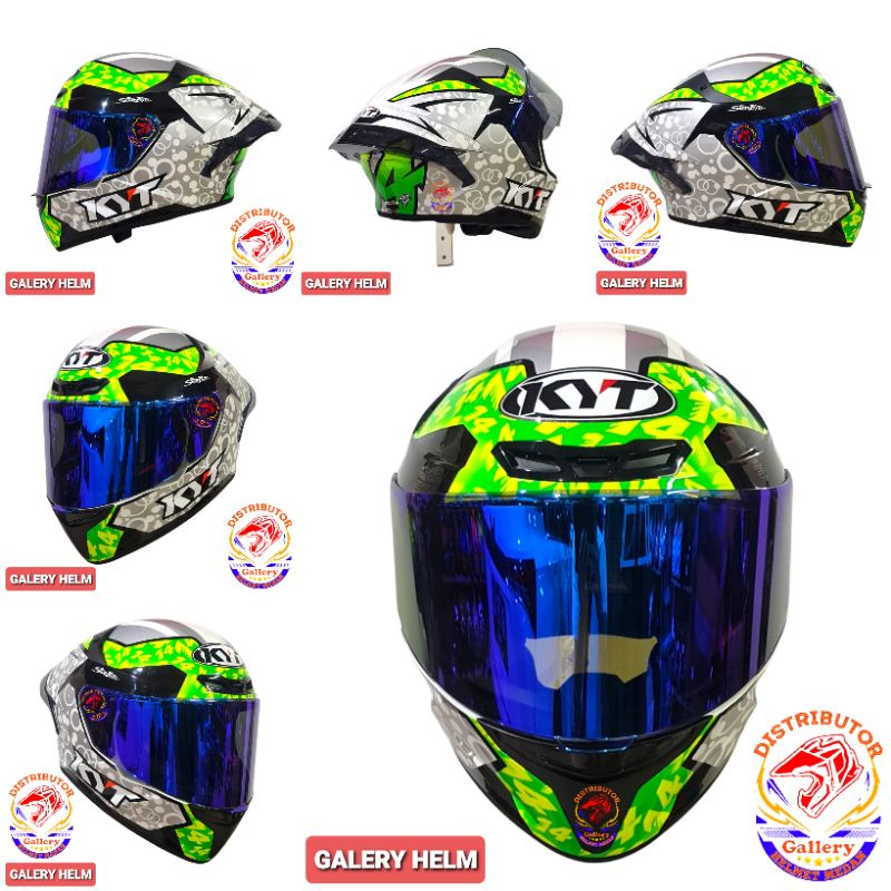 Paket Ganteng Helm KYT TT COURSE ARBOLINO