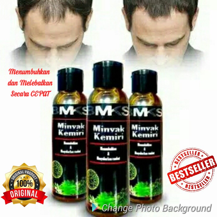 Penumbuh Rambut Botak Minyak Kemiri Asli Bpom Obat Uban Penghitam Penyubur Bmks Original Shopee Indonesia