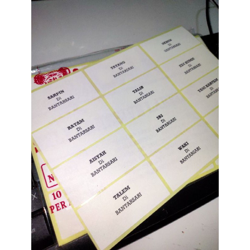 

CETAK LABEL UNDANGAN NO.103 MURAH