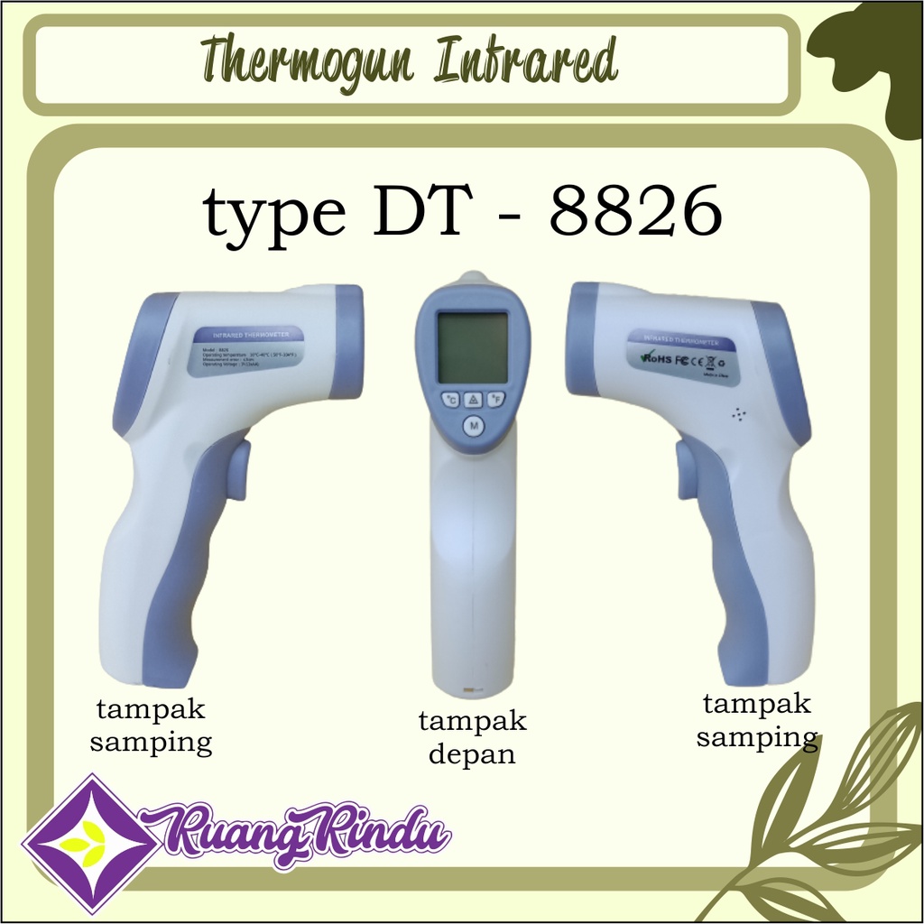 Termometer gun infrared TERMOMETER GUN INFRARED type DT - 8826
