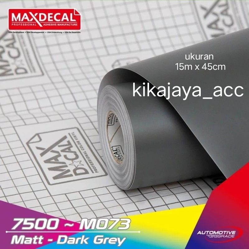 SKOTLET ABU ABU DOFF SKOTLET MOTOR MOBIL ABU ABU DOFF DARK GREY MATT MAXDECAL M073