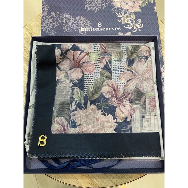 Buttonscarves Malaya Series Navy