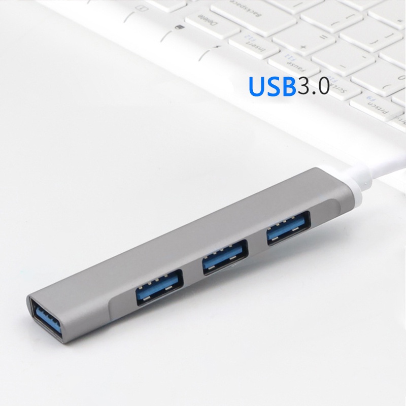 Hub Splitter 4 Port Usb 3.0 Tipe-C 2.0 Untuk Lenovo Xiaomi Macbook Pro 13 15 Air Pro PC Komputer Phone