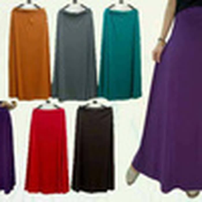 Rok jersey payung - Hitam