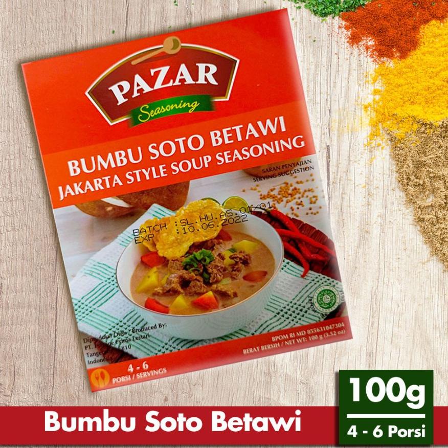 

PAZAR BUMBU SOTO BETAWI - Bumbu Masak Instan Box 100g