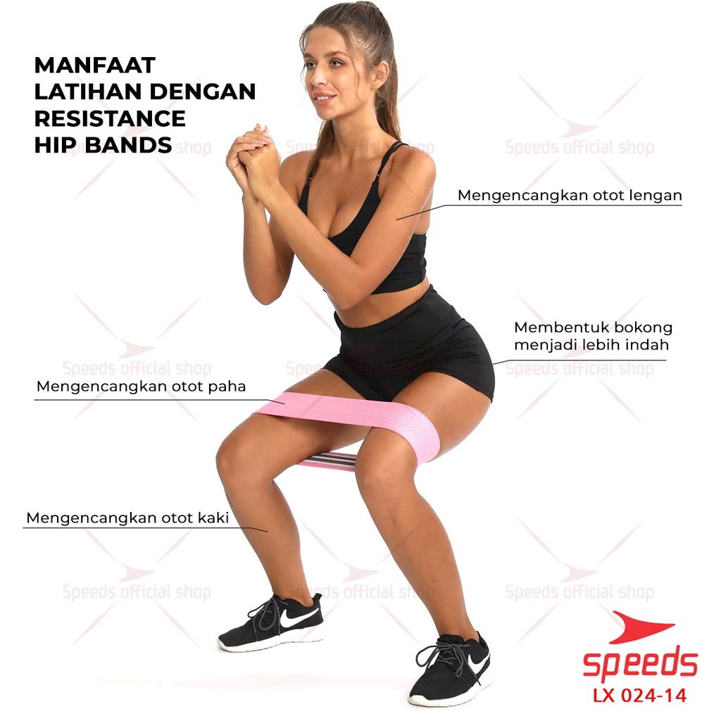 SPEEDS Tali Yoga Hip Bands Resistance Bands Tali Fitness Gym 024-14-4
