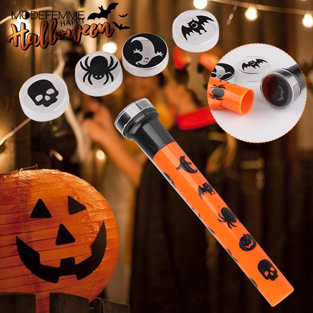 [ DIY Halloween small projection lamp flashlight toy for Kid Halloween festival Gift ]