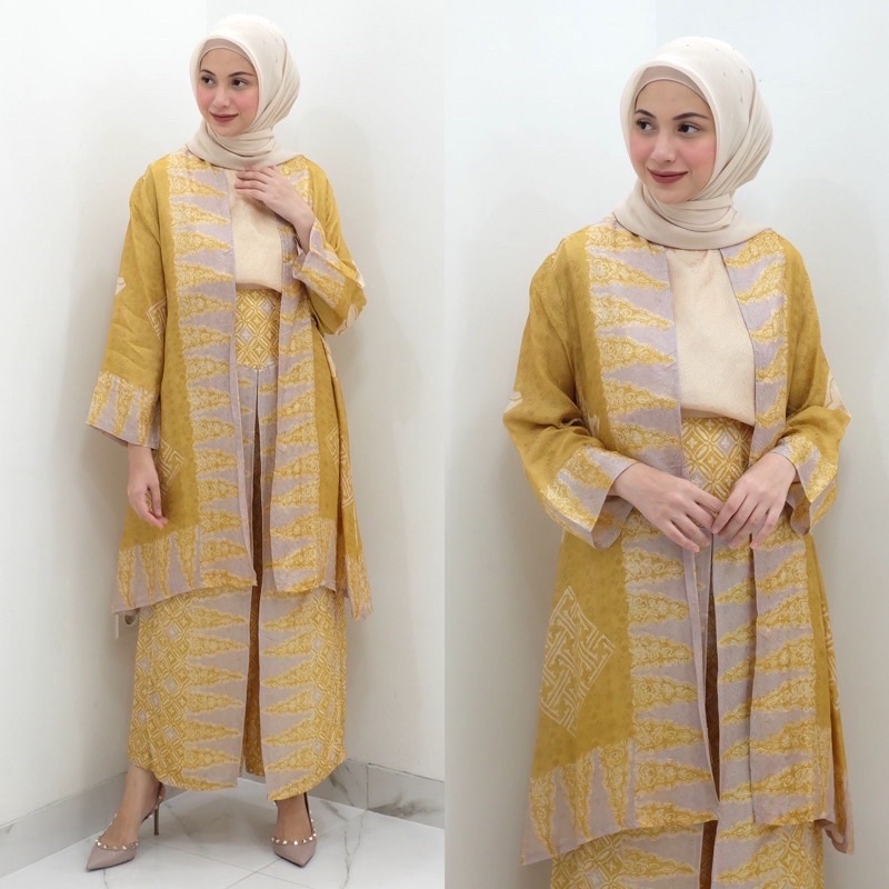 Celana Kulot Set Arumi Basic Outer Batik by SARAH THE LABEL/ Outer Batik Viscose kode 21