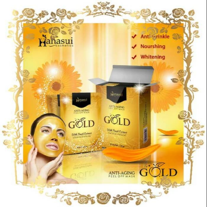 ★ BB ★ HANASUI Anti Aging Peel Of Mask Gold