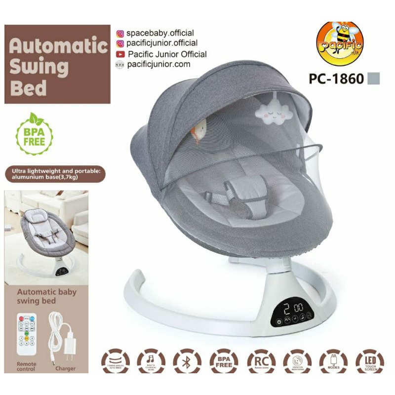 Baby Swing Bed Pacific Pc 1860 Ayun Charger Remote