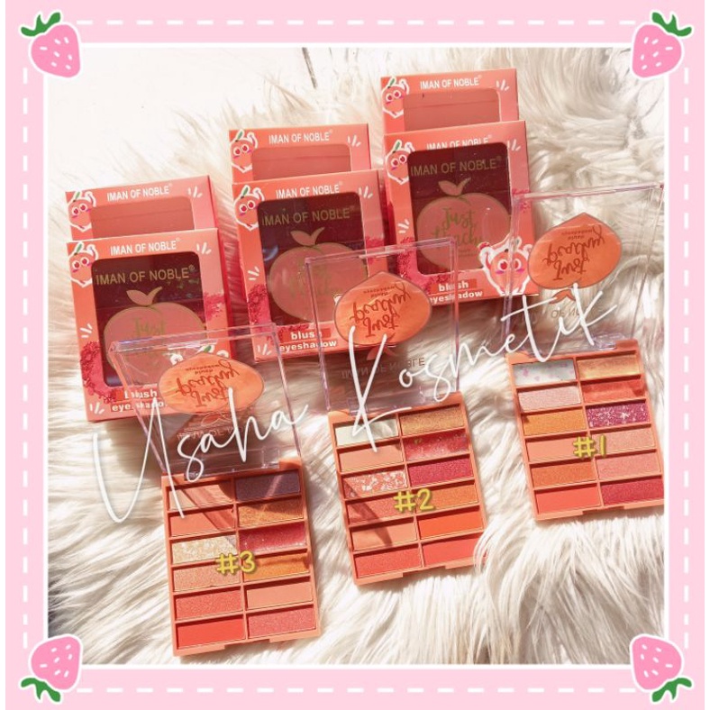 PROMO ECER!! EYESHADOW IMAN OF NOBLE JUST PEACH BEST SELLER 6661-12