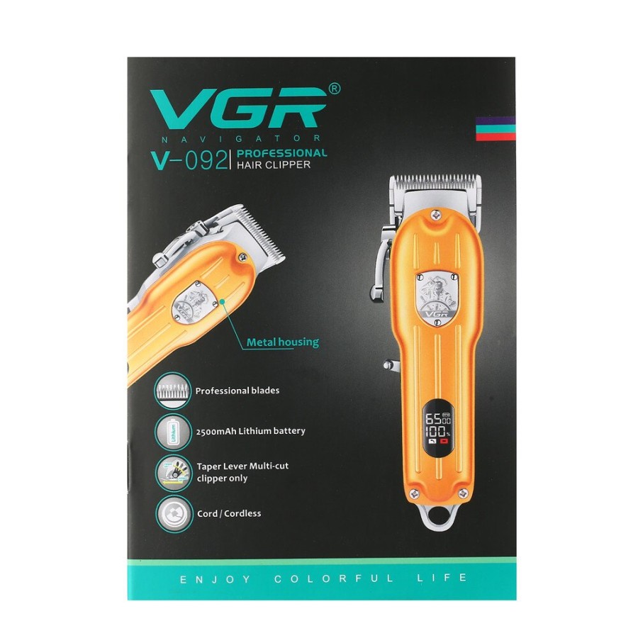 Vgr Mesin Cukur Rambut V-092 Alat Cukur Hair Clipper Cordless