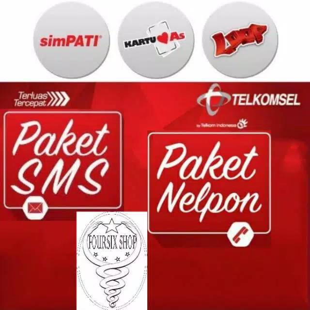 Pulsa Paket SMS Nelpon Telfon Telkomsel Lengkap Simpati AS Loop Murah