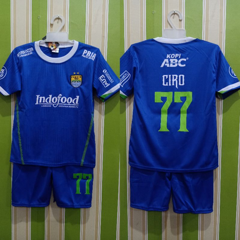 Jersey Bola Setelan Anak Persib Bandung (SABLON) - Baju Bola Anak Persib