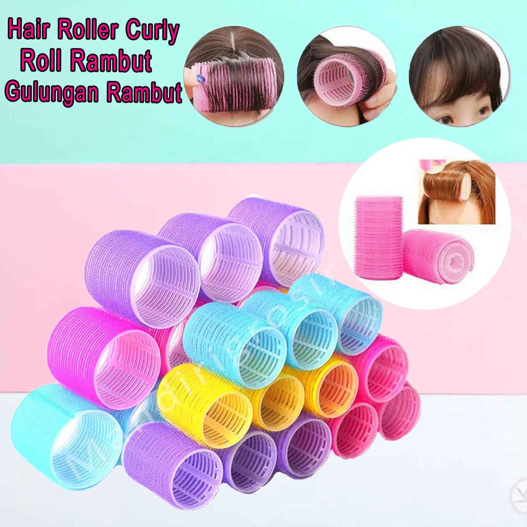 Hair Roller Curly * Roll Rambut Tempel * Clip Hair Curler * Gulungan Rambut * Roll Jepit