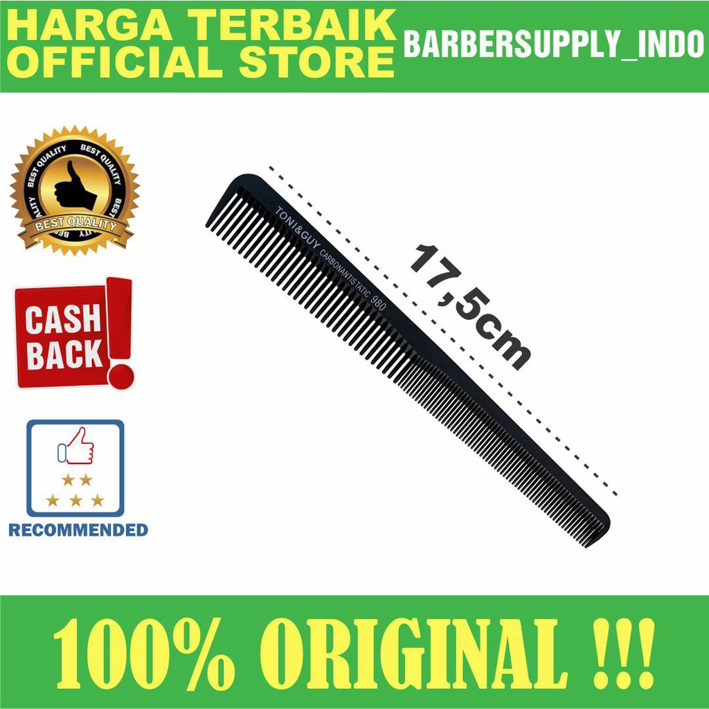 Sisir Potong Tony Guy Carbon Antistatic TNG 980