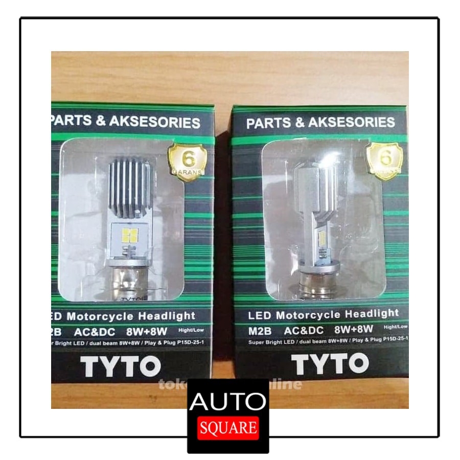 (DISKON) TERMURAH  Lampu LED MOTOR ORIGINAL TYTO AYOTO T19 M2B H6 AC/DC 16WATT