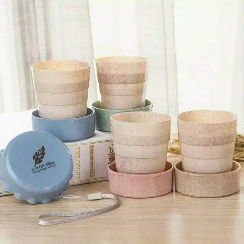 GELAS LIPAT / GELAS LIPAT MOTIF JERAMI / GELAS TRAVELLING