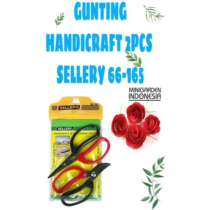 Sellery Gunting Dahan Tanaman Kerajinan Tangan 5 Inch set isi 2pcs SELLERY 66-165