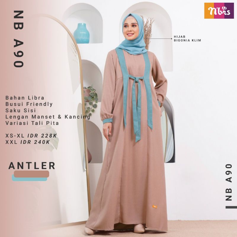 Gamis Nibras Mocca Original 100% by Nibras NB A90