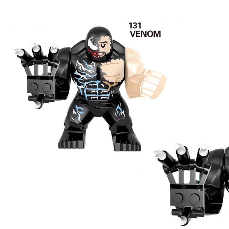 1pc Mainan Balok Bangunan Model Avengers Venom Spiderman Bahan ABS Untuk Hadiah Anak