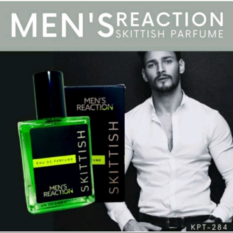 PARFUM MENS REACTION Skittish Parfume Pria Memiliki 3 Aroma Khas Yang Spesial