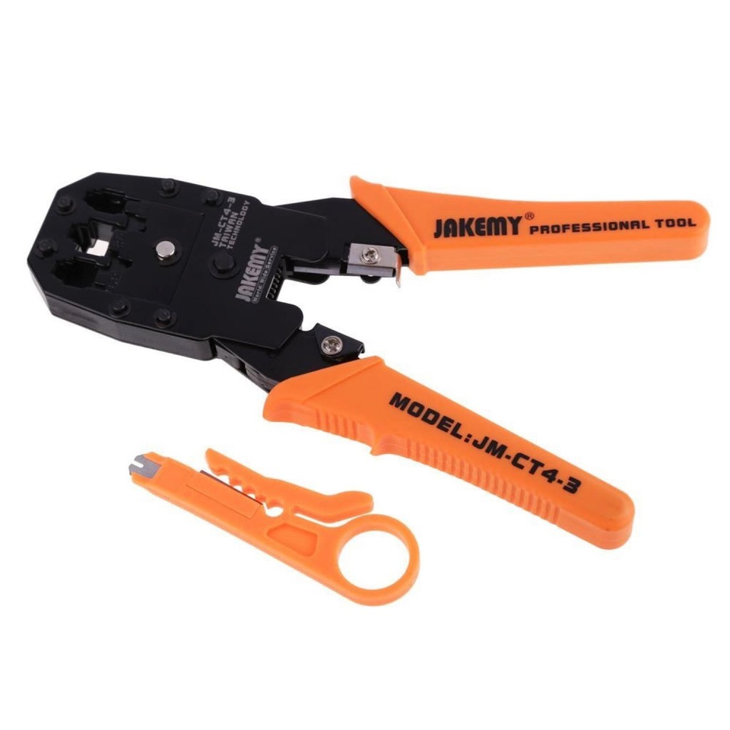 Jakemy Crimper Plier LAN Network Cable RJ45 / RJ-11- JM-CT4-3