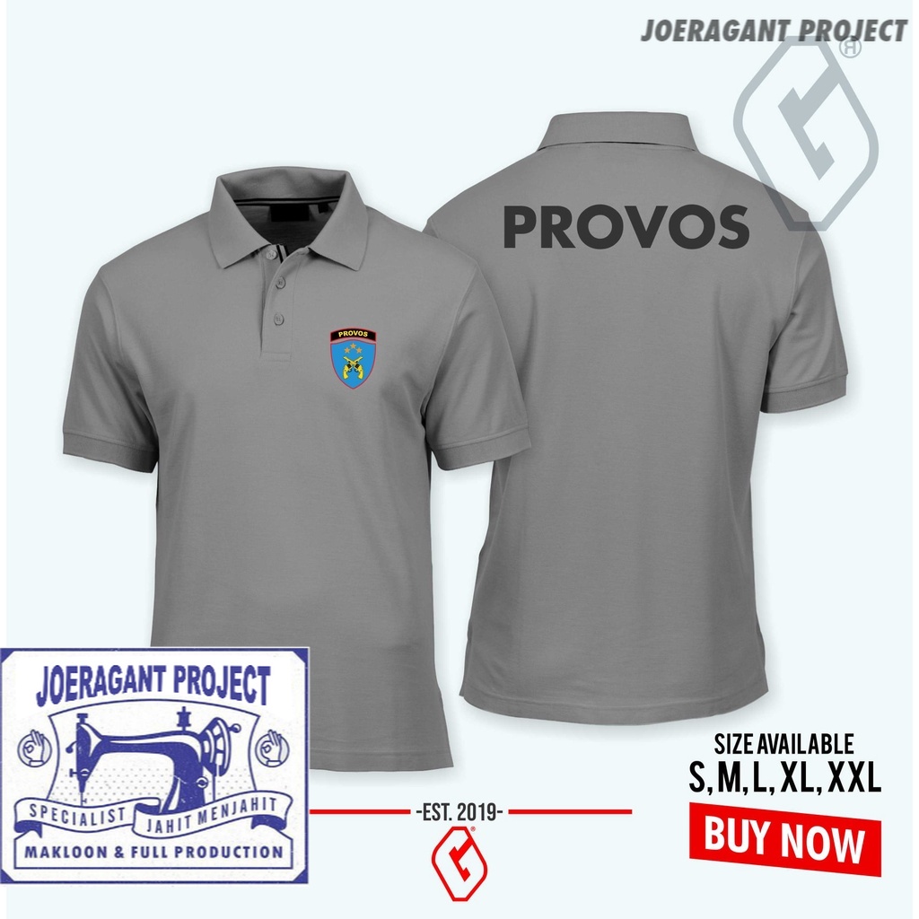 poloshirt provos tni / baju kerah tni provos