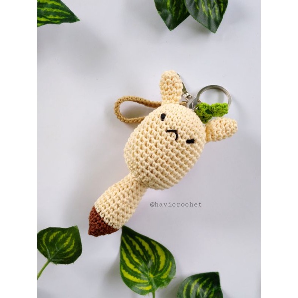 Gantungan kunci rajut Dodoco