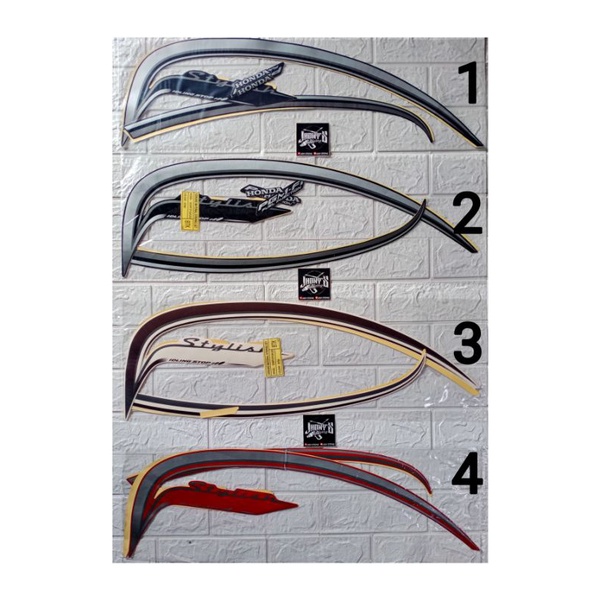 STIKER STRIPING LIS BODY MOTOR HONDA SCOOPY FI STYLISH TAHUN 2016-2017