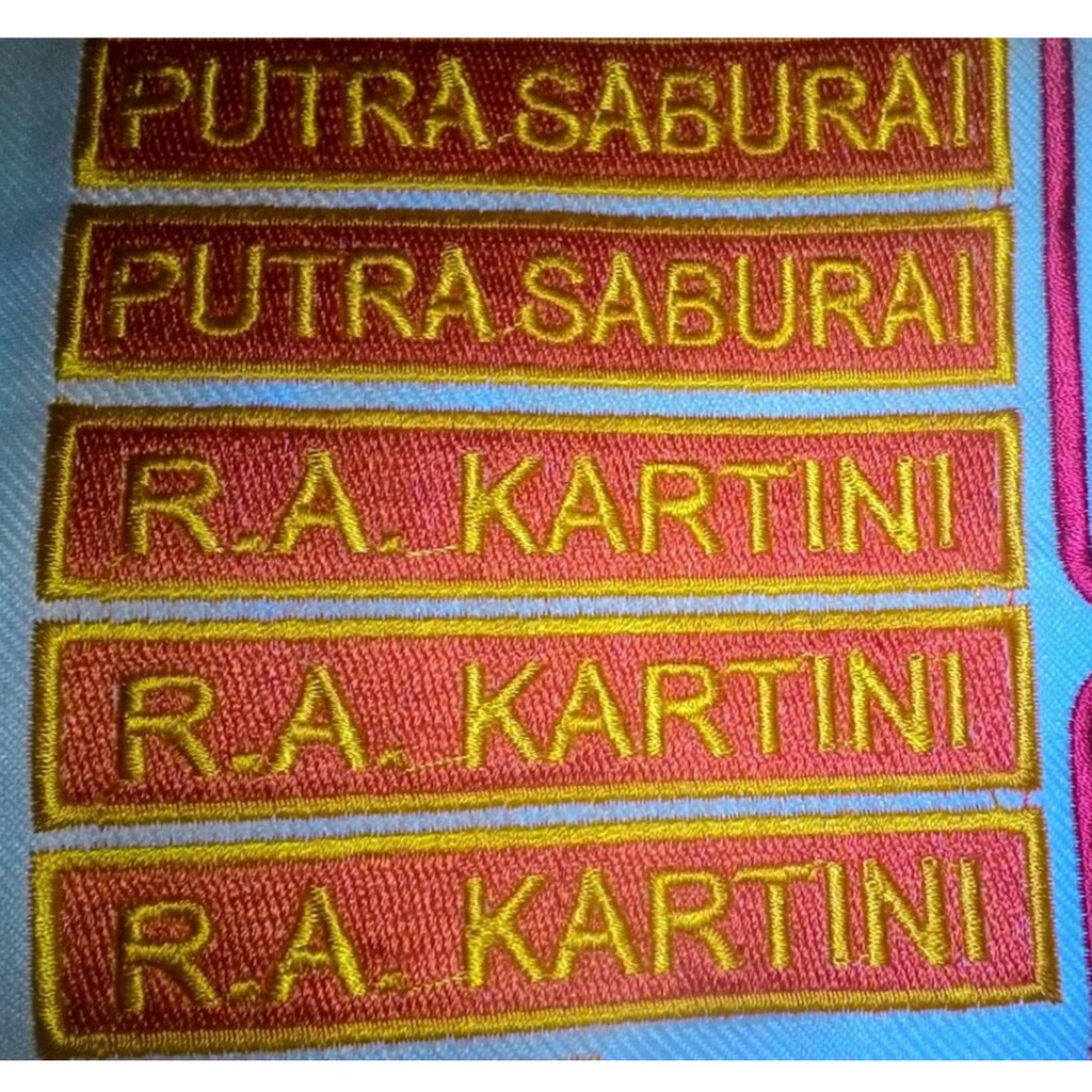 Badge bordir Nama Ambalan pramuka