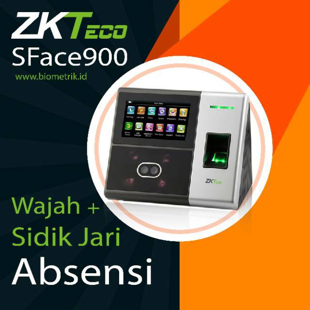 Mesin Absensi Fingerprint dan Wajah / ZKTeco SFace900