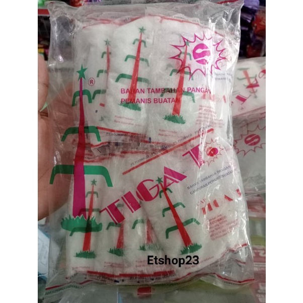 

Sodium pemanis buatan cap tiga tebu 1pak isi 20pcs