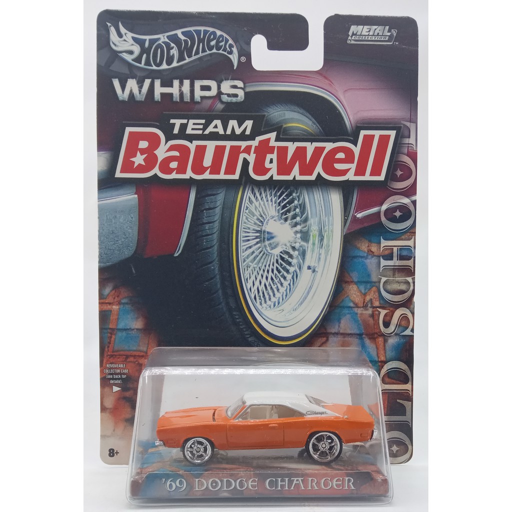 Hot Wheels Whips Team Baurtwell 1969 Dodge Charger Skala 64 Open Hood