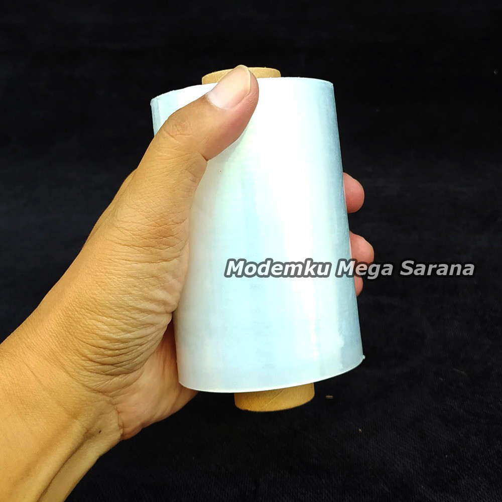 Plastik Wrapping Wrap Stretch Film Lebar 10cm Panjang 250 meter Jogja