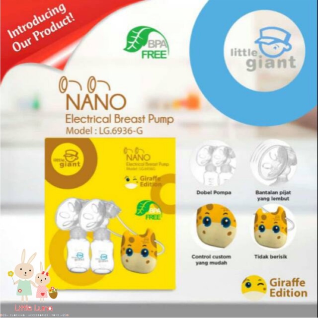 Makassar - Little Giant Nano LG-6936 Double Electric Breastpump | Pompa Asi Elektrik