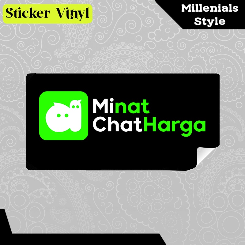 

Stiker Sticker Michat Minat Chat Harga Milenial Style Aesthetic Vinyl Satuan Anti Air