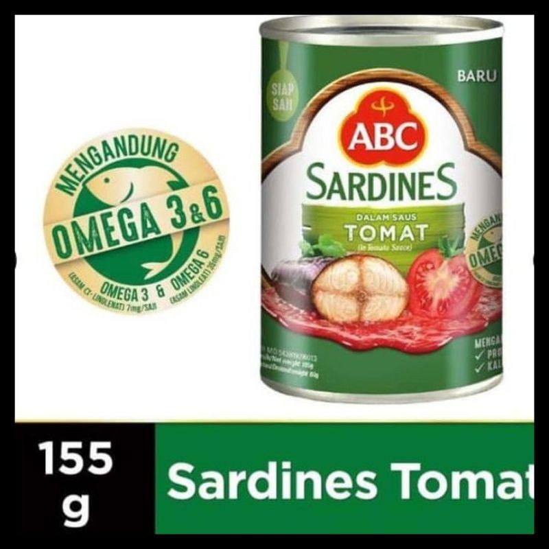 

ABC SARDINES Dalam Saus Tomat 155gr