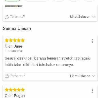 ORI kain tile stretch/bahan tulle spandex/kain serba guna