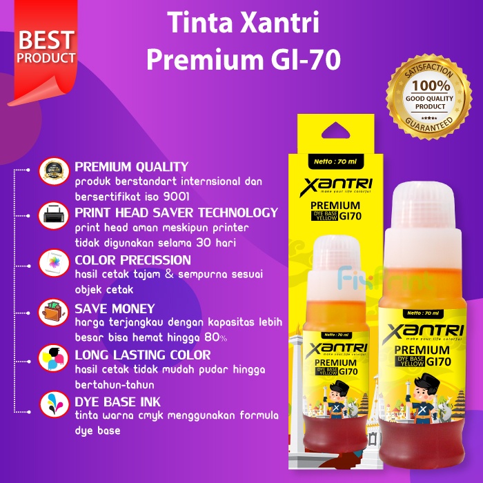 Tinta Pengganti Original GI 70 GI70 Compatible GM2070 GM4070