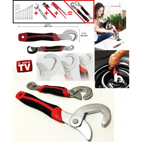 Kunci Pas Serbaguna Snap N Grip 2 Universal Adjustable Wrench Set Kunci Inggris Aneka Macam Fungsi