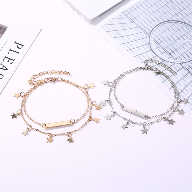 Termurah Fashion Korea Perhiasan Aksesoris Gelang Kaki Model Pantai Dan Gelang Tangan Wanita Import-5-5 #2