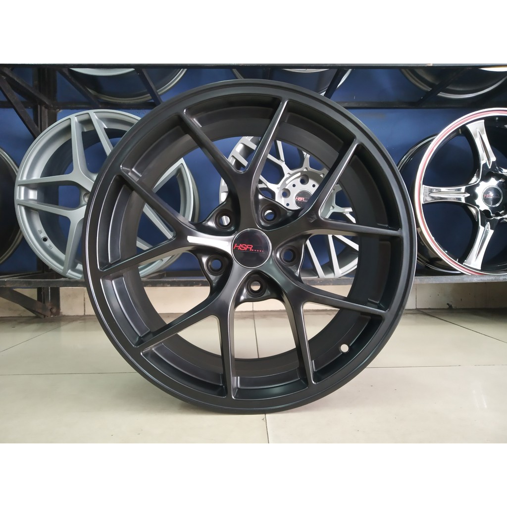 Velg Mobil BMW Ring 17 Merk HSR Wurzburg F1 Lubang 5x120 Black Untuk BMW VW MINI RING 17