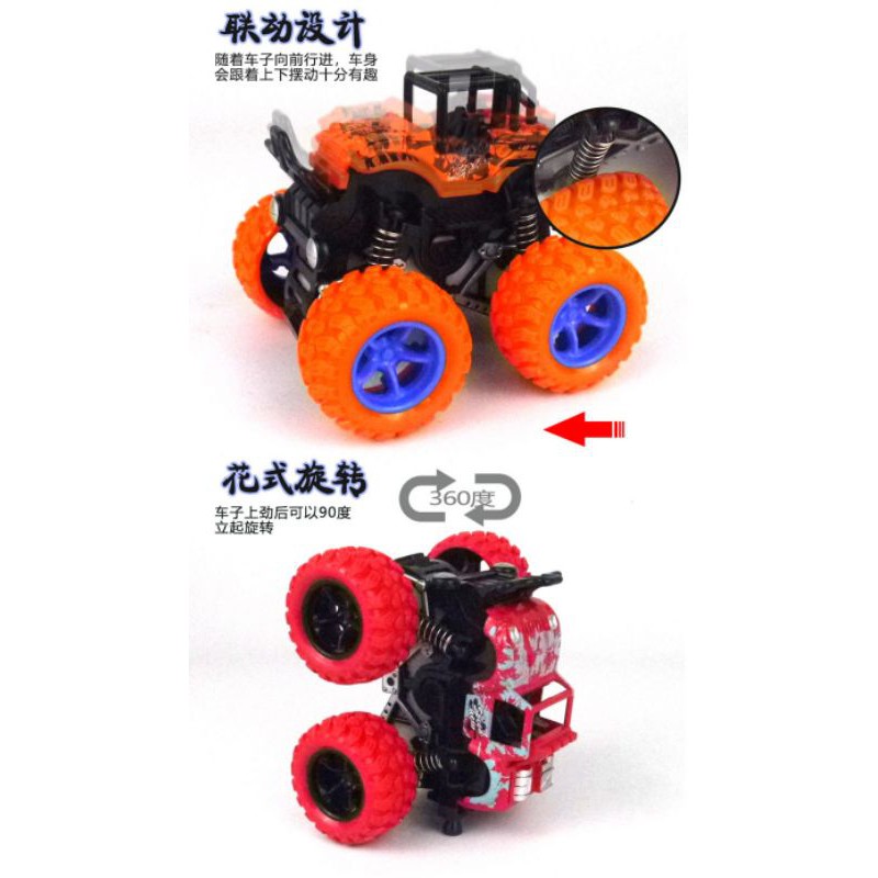 Monster Zap Mainan Mobil Jip Zap Off Road 4 Drive Inertial Bigfoot JEEP TOYS 360 derajat-2